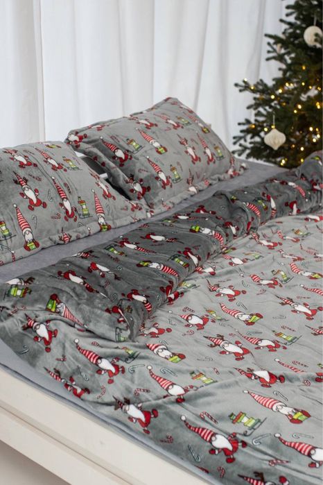 Плюшева якісна постільна білизна теплое постельное белье Комплект Плюш