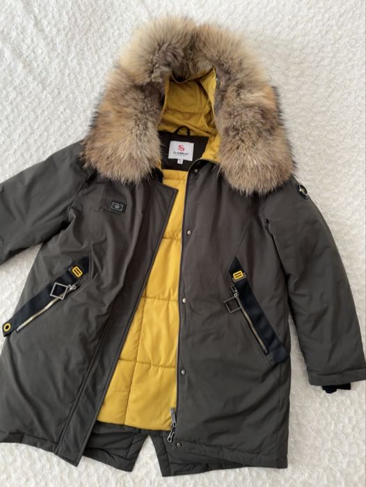 Тепла парка з натуральним хутром СМ