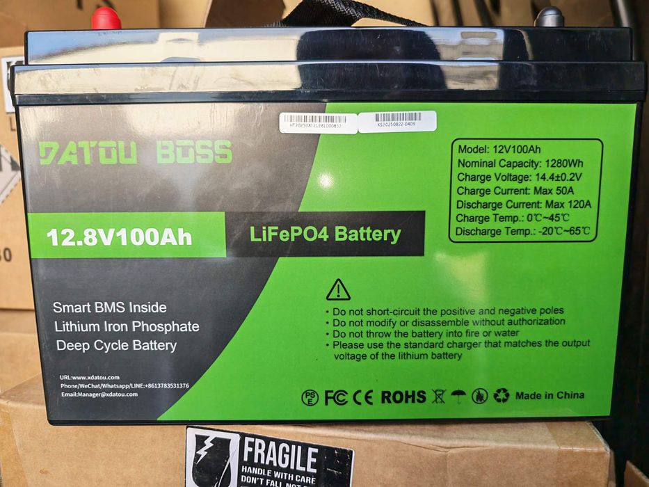 Акумулятор 12V 100A DATOU BOSS  літій-залізо-фосфатна батарея LiFePO4