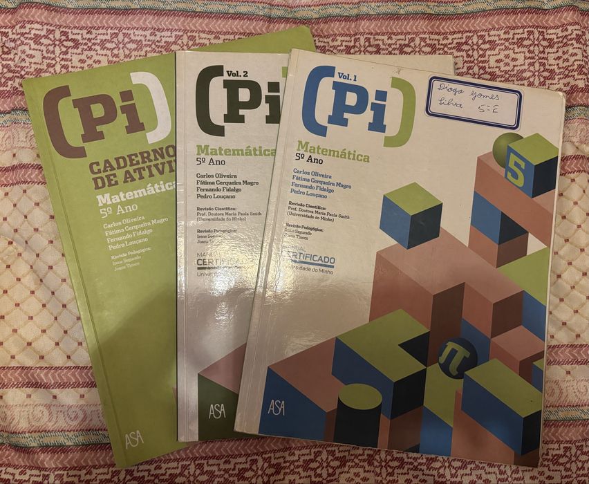 Manuais Escolares Matemática (Pi) - 5.º ano