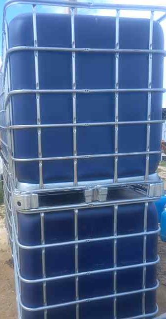 Entrega 2 Depósitos novos cubas ibc 1000 litros Azuis Limp