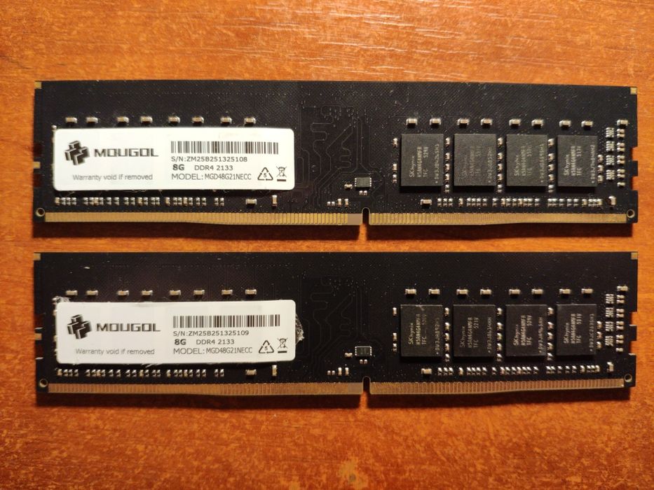 Оперативная память 16гб DDR4 ECC REG 2133MHz Mougol (8гб×2)