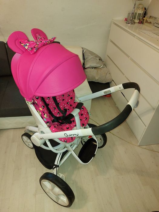 Wozek spacerowy spacerówka Quinny moodd dziewczynki ubranko myszka min