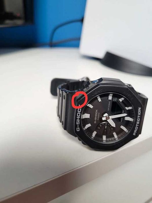 Zegarek Casio G-Shock GA-2100-1AER, Royal oak, gshock, gumowy pasek