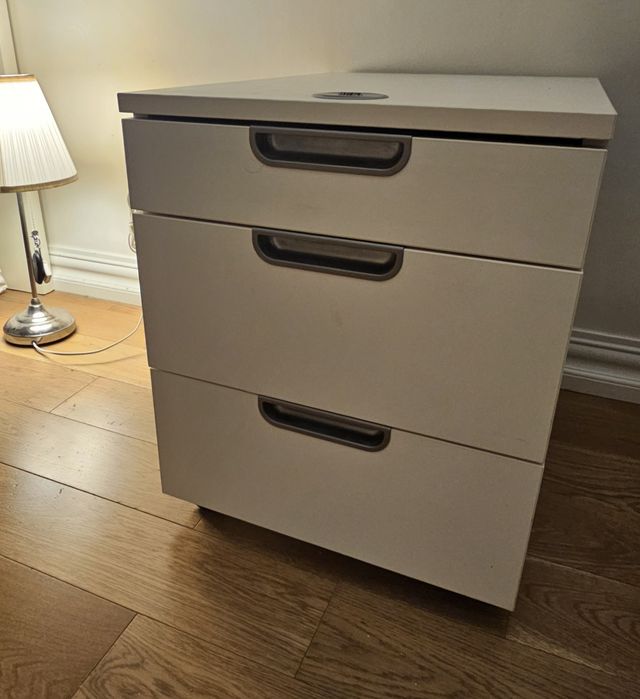 Ikea GALANT szafka / komoda na kółkach, 45 x 55 cm, biała