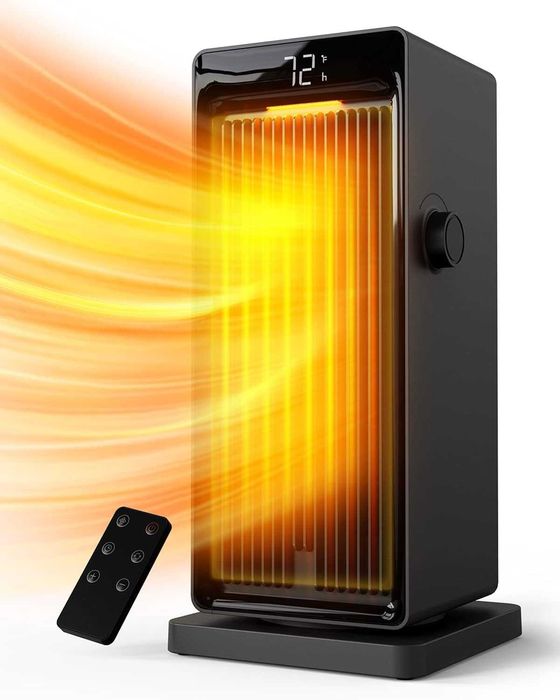 Termowentylator Grzejnik ceramiczny PTC 2000W oszczędny z oscylacją 90