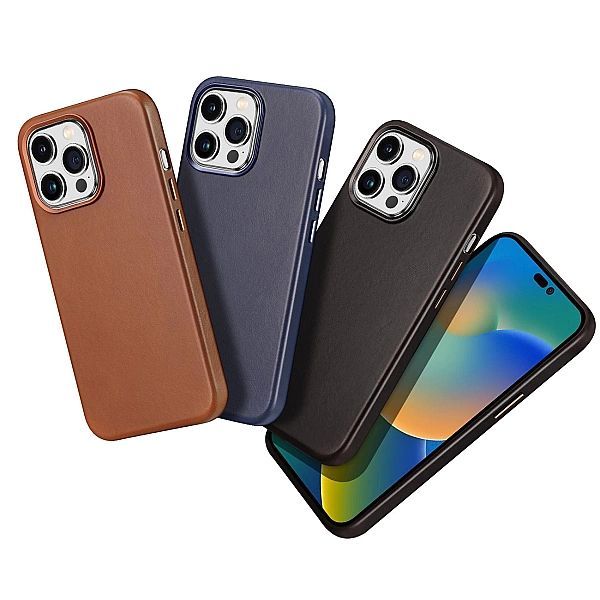 Dux Ducis Naples etui iPhone 14 Pro magnetyczny skórzany pokrowiec Mag