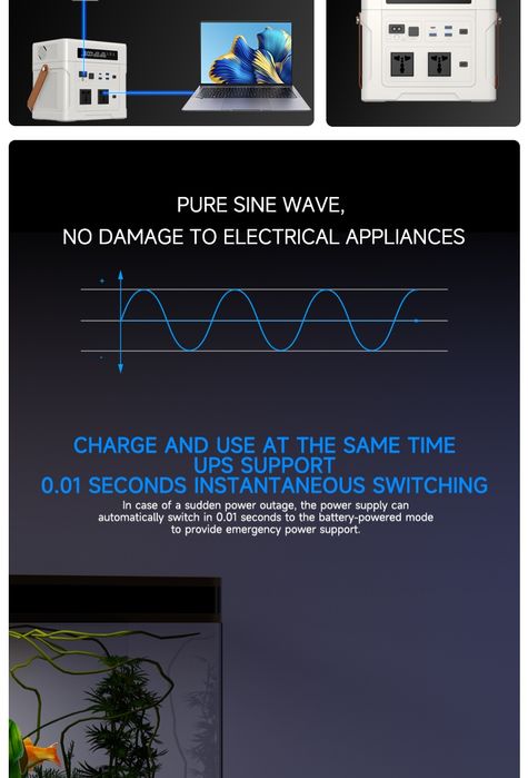 Портативна зарядна станція 1000Вт