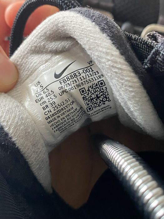 buty nike air uptempo 96 czarne streetwear 40,5 modne damskie meskie