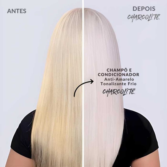 Champô Exclusivo e Profissional Tonalizante Frio Anti-Amarelo para Salões e Cabeleireiros 600ML