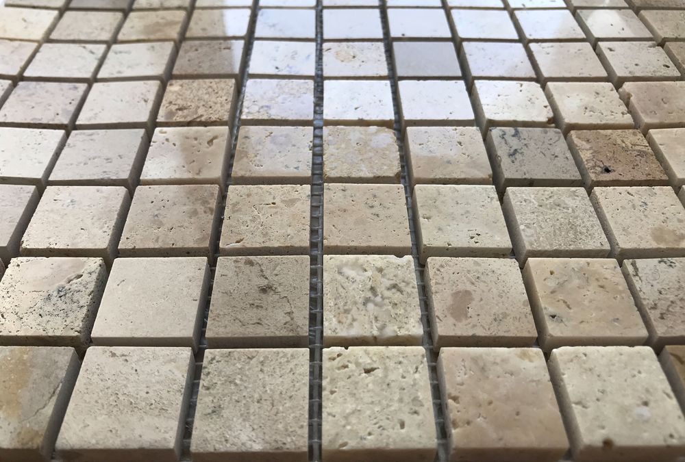 Travertine mozaika kamienna Dunin, Grubość-10 mm - 1m2
