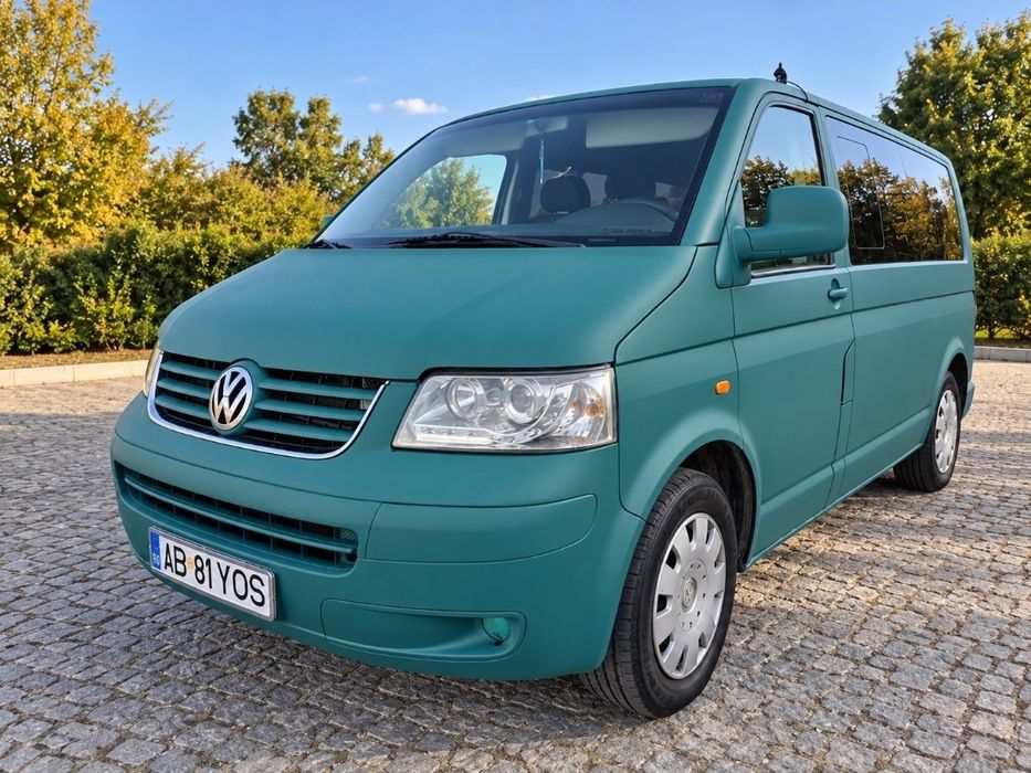 В наявності! Volkswagen Transporter T5. 1,9 TDI. 34.000 грн/місяць. Тільки для діючих військових ЗСУ.  Довга база,  9 місць