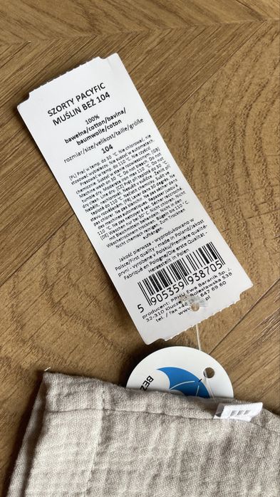 NOWE Spodenki muślinowe Evie 104 krótkie + bluzeczka