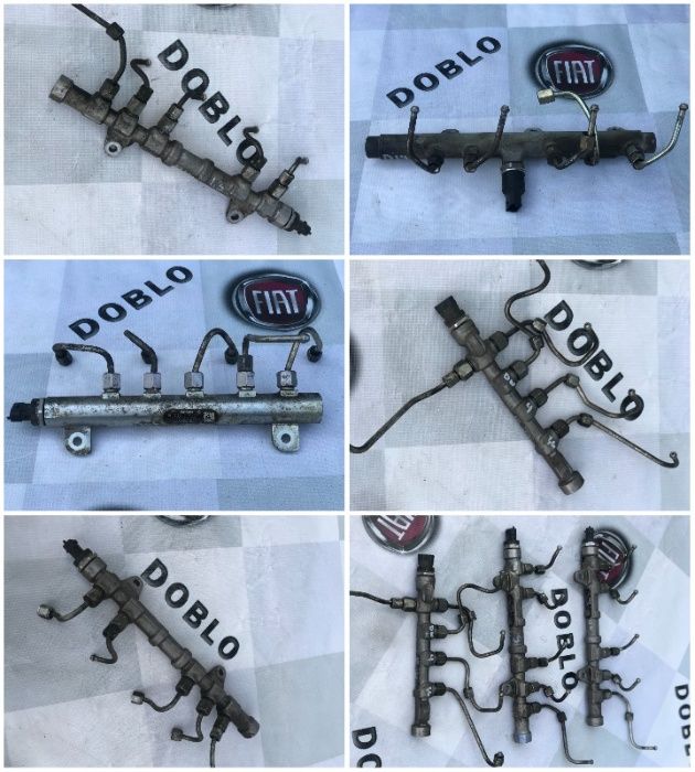 Топливная рейка рампа 1.3 1.6 1.9 форсунки Doblo Добло Combo комбо 01