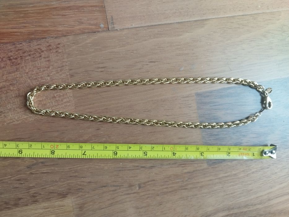 Pozłacany 14k gruby łańcuszek waga 31g
