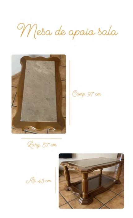 Mesa de apoio para sala