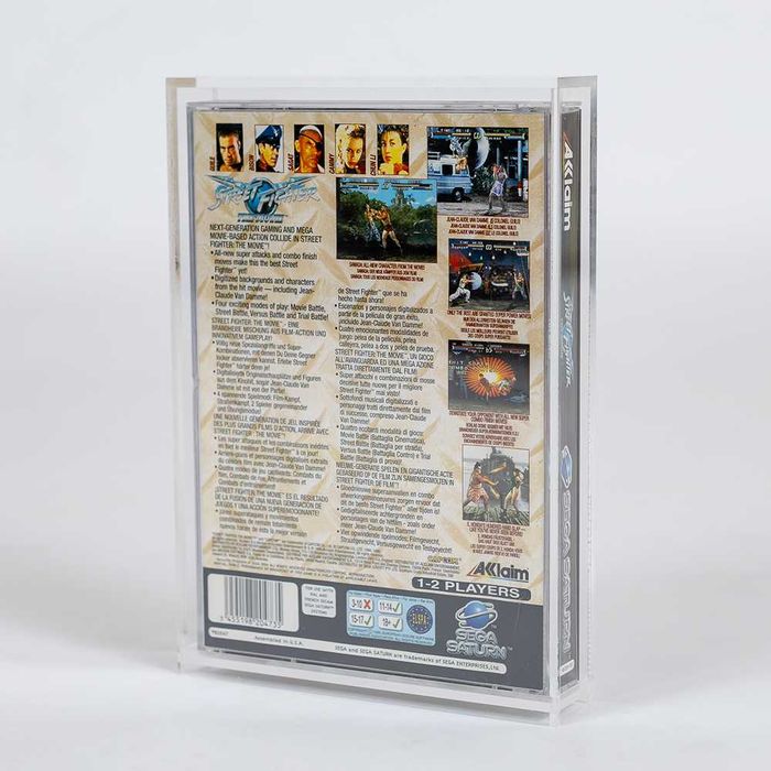 Caixas em acrílico para jogos Sega Saturn NTSC