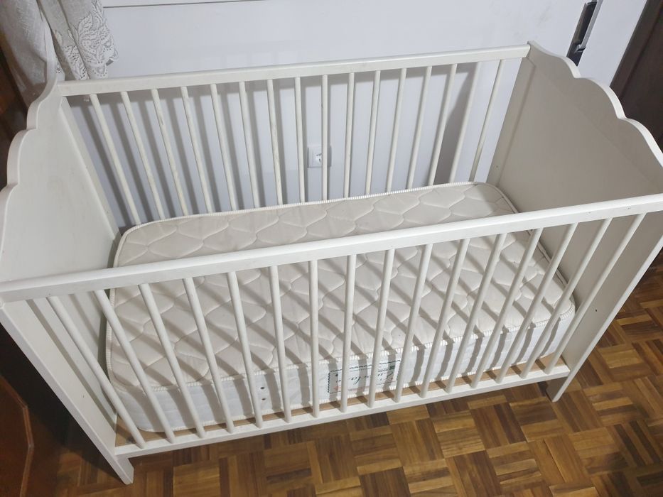 Berço 120x65cm IKEA + colchão de oferta