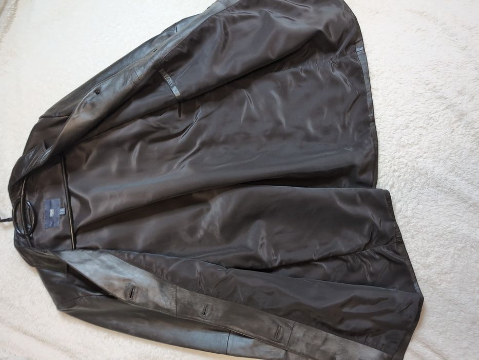 Плащ шкіряний TCM 44 М L розмір натуральна шкіра