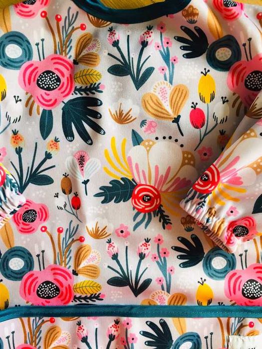 Kwiaty - Śliniak/ fartuszek Moonbloom / Moon bloom - BLW 6-36 miesięcy