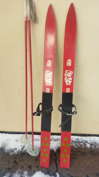 Лыжи детские, изготовленные при ссср