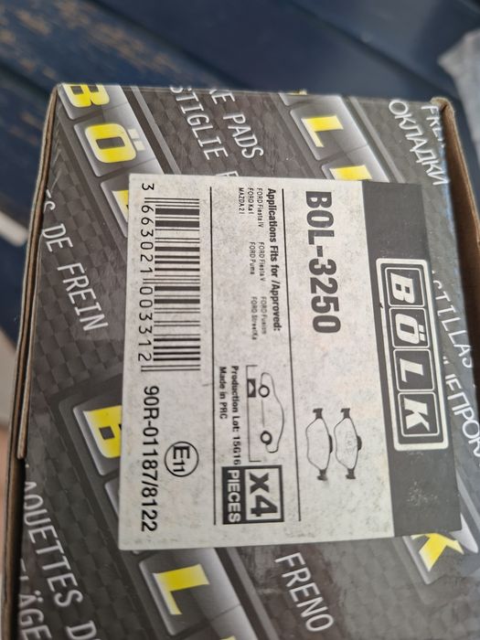 Pastilhas travao bol-3250 ford