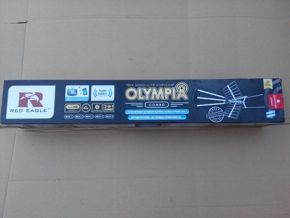 Nowa antena zewnętrzna DVB-T2 OLYMPIA BX1000 COMBO 32dB