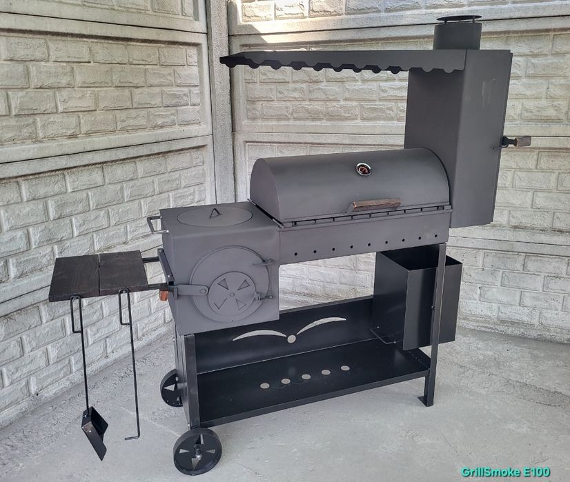 5мм •ХІТ 2025 •Мангал Смокер Коптильня / Піч під Казан / Барбекю/Гриль