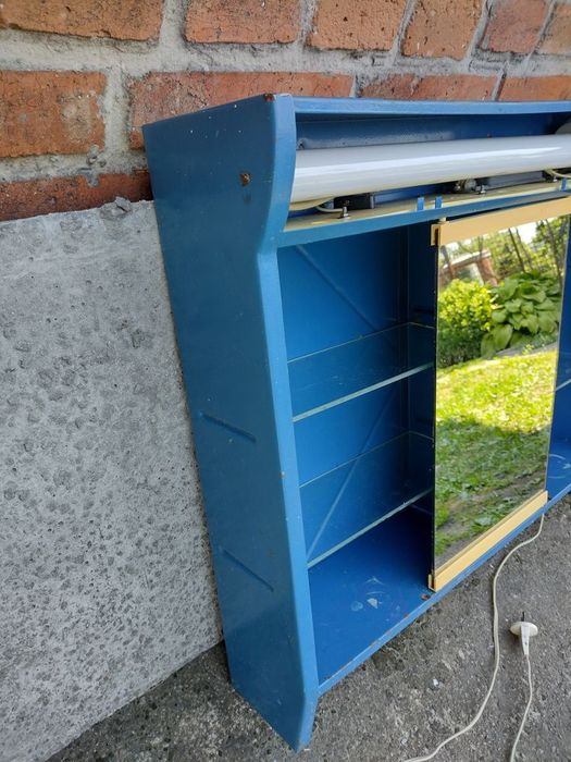 СССР металева підвісна полиця у ванну кімнату дзеркало полка шафа