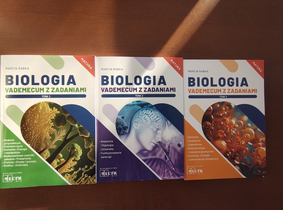 Zestaw, biologia vademecum z zadaniami, matura, Medyk