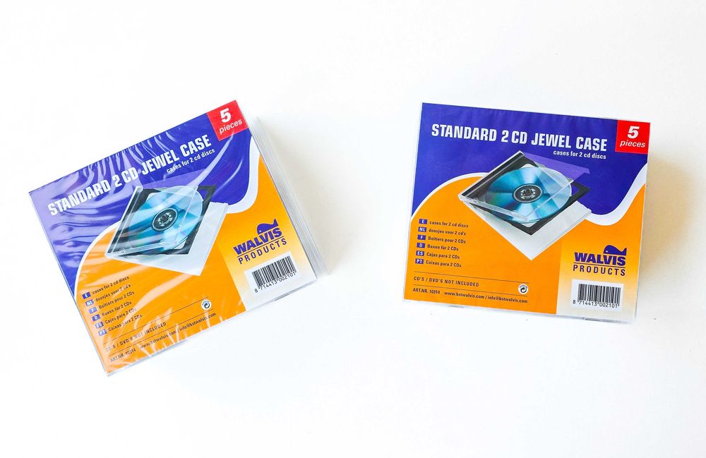 Caixas dupla para CD/DVD transparentes **NOVA**