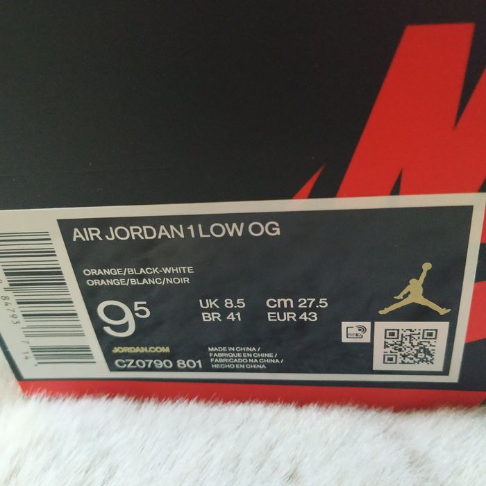 Air Jordan 1 Low Starfish EU 43 US 9.5