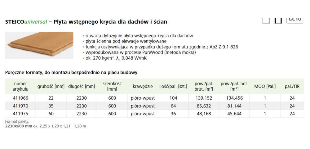 Izolacja dachu i ścian – STEICO universal - termoizolacja, ocieplenie - od "ręki"