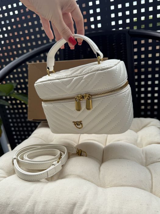 Жіноча сумка Pinko Mini Vanity Bag / біла / нова
