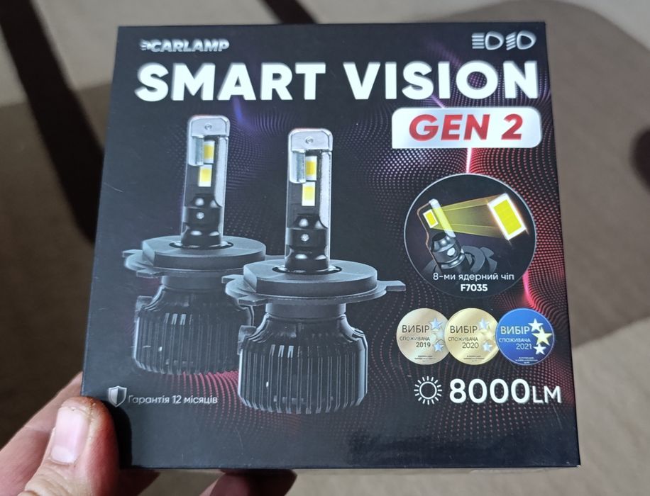 Светодиодные автолампы LED H4 Carlamp Smart Vision Gen 2 Led 8000Lm