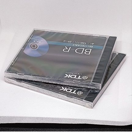 Pack de 2 TDK BD-R 25GB Blu-ray Recordable Disc - 4x 135min Novos/Selados