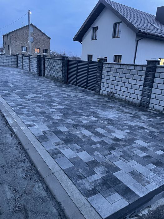 Укладання бруківки та тротуарної плитки!