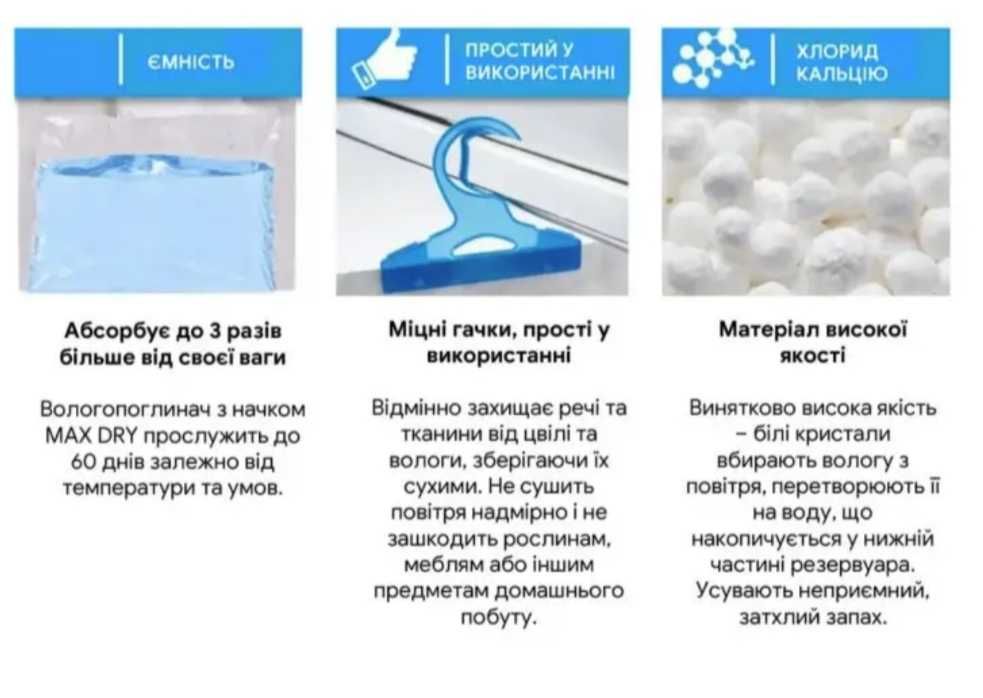 Вологовбирач підвісний від вологи та плісняви(500мл)