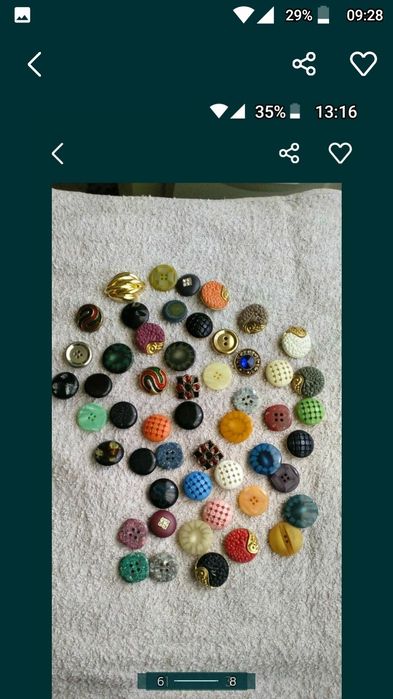 Cerca de 3000 Botões novos vários modelos tamanhos e cores.