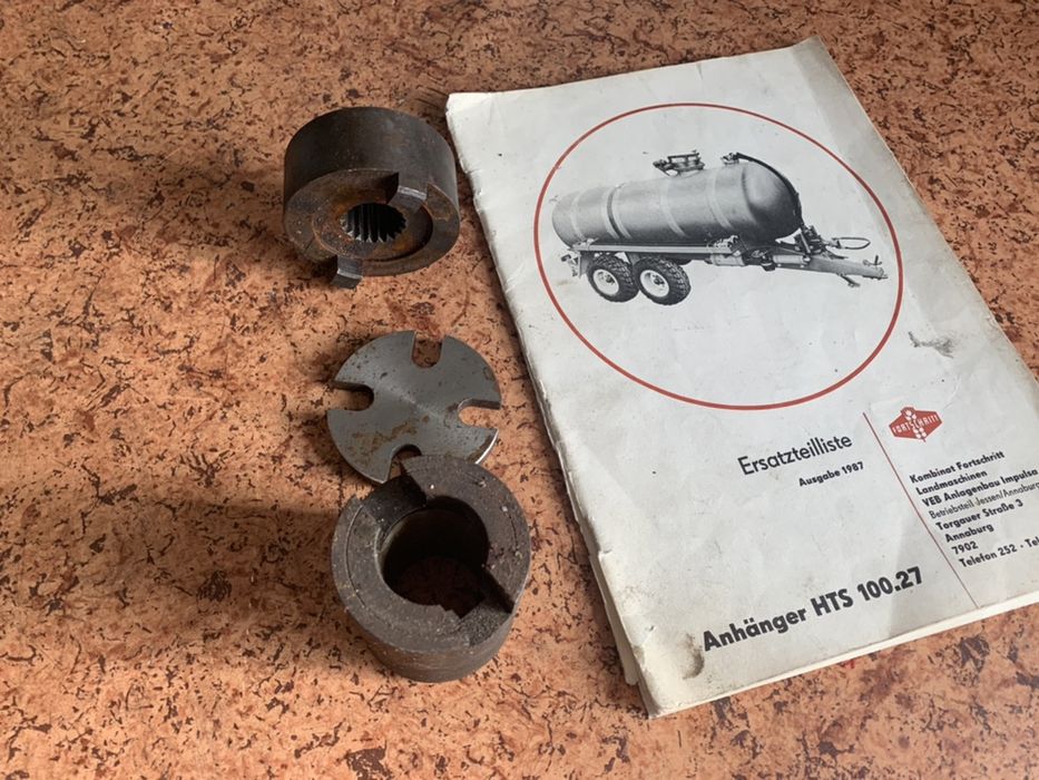 Komplet sprzęgiełek sprzęgło kompresor Fortschritt hts Hts100 beczka