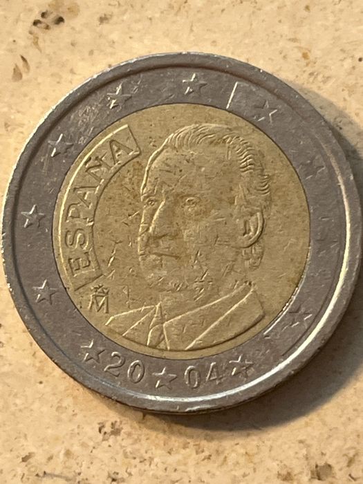 Moeda Espanhola de 2 euros do ano de 2004