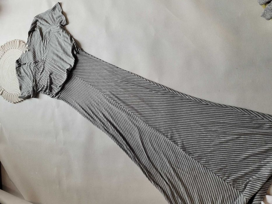 Długa sukienka letnia lato spring style casual  rayon M 38 maxi long