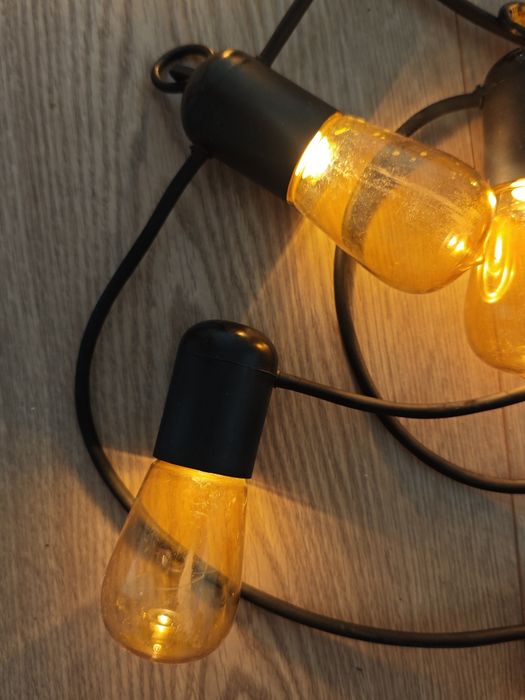 Grinalda de Luzes Exterior IKEA 12 lâmpadas