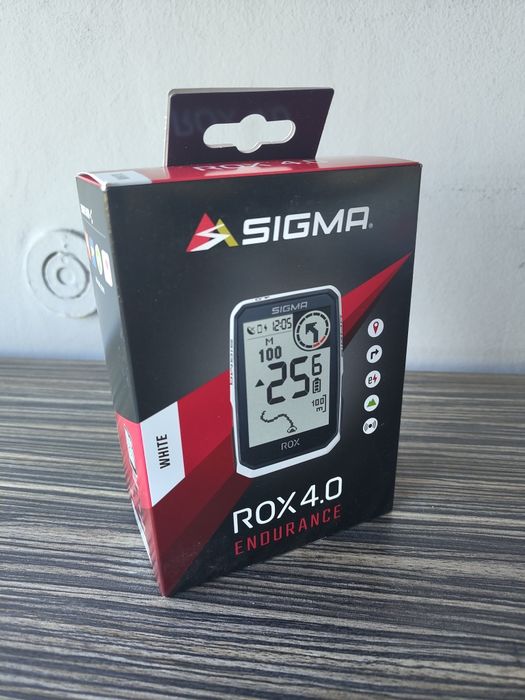 Sigma licznik rowerowy ROX 4.0 ENDURANCE biały