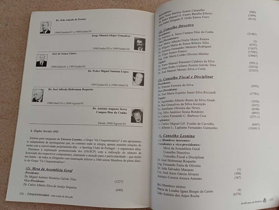 Livro- Cinquentenários Sporting, Uma Senda de Devoção, 1ª edição, 2003
