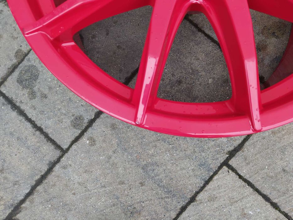 Felgi alu 19 ASA-BBS GT3 Red Glossy 8,5j et 30 Audi A5 A4 VW BMW 5x112