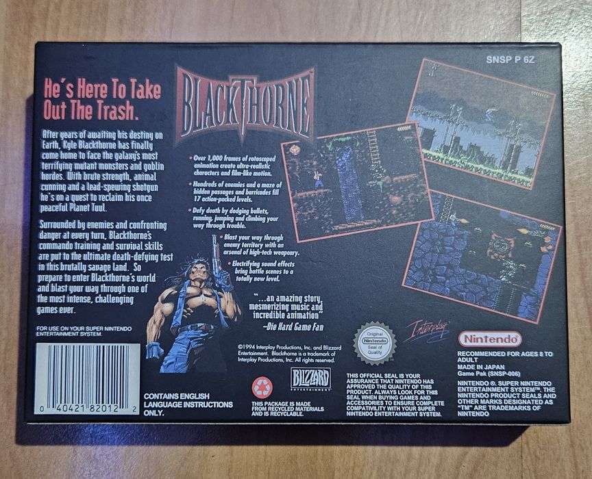 Blackthorne (Snes) Super Nintendo