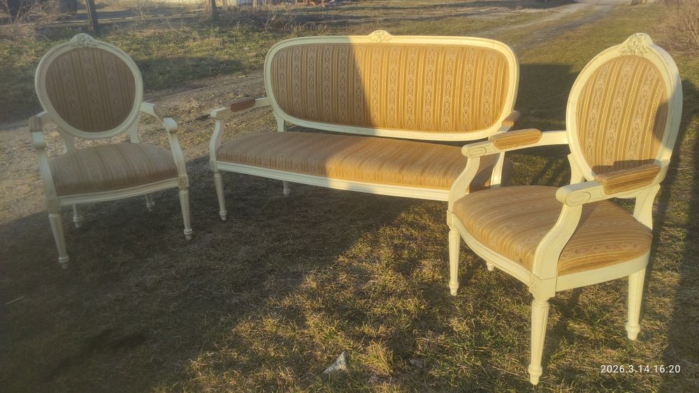 Komplet sofa plus dwa fotele
