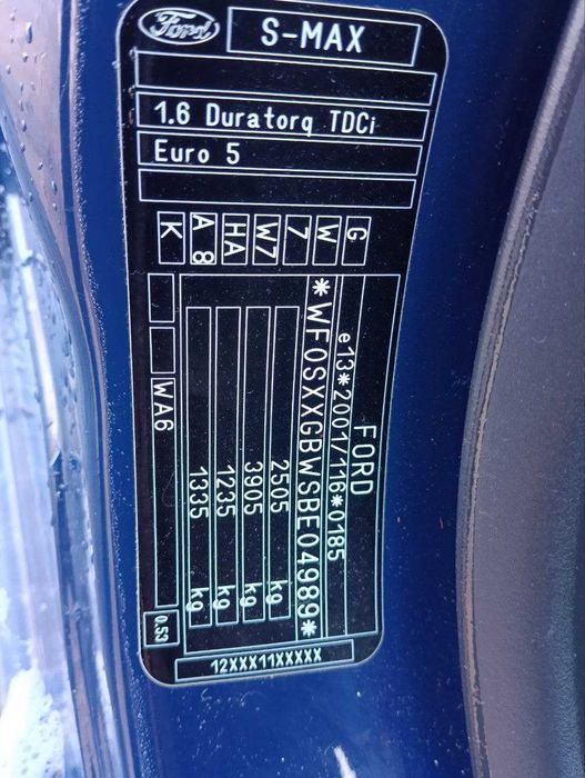 Ford S-Max 2011 VIN WF0SXXGBWSBE04989 фото оголошення 3 з 22