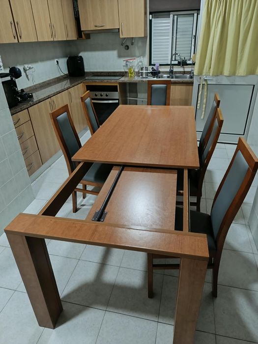 Mesa sala jantar com 6 cadeiras